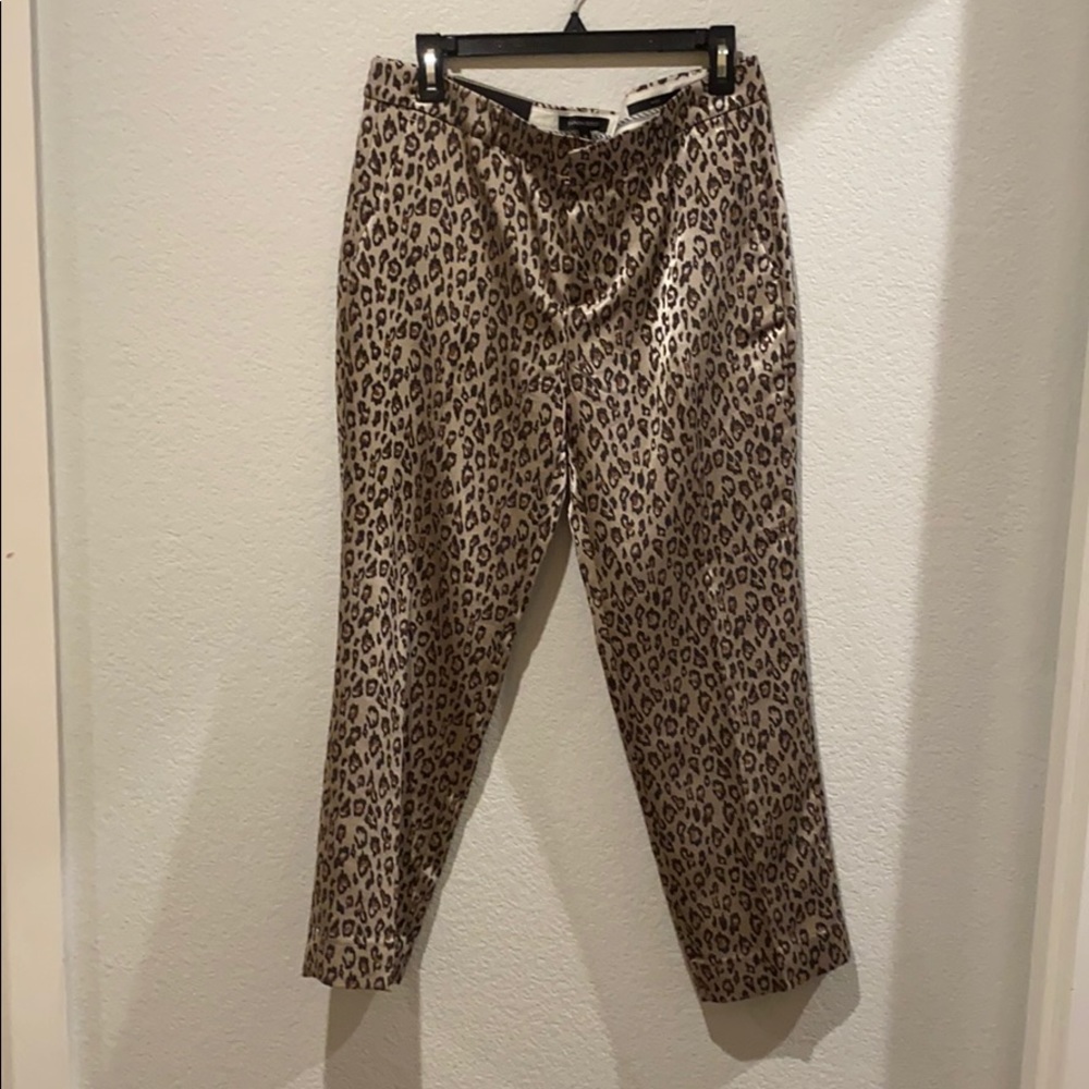 Banana Republic leopard ankle pant
